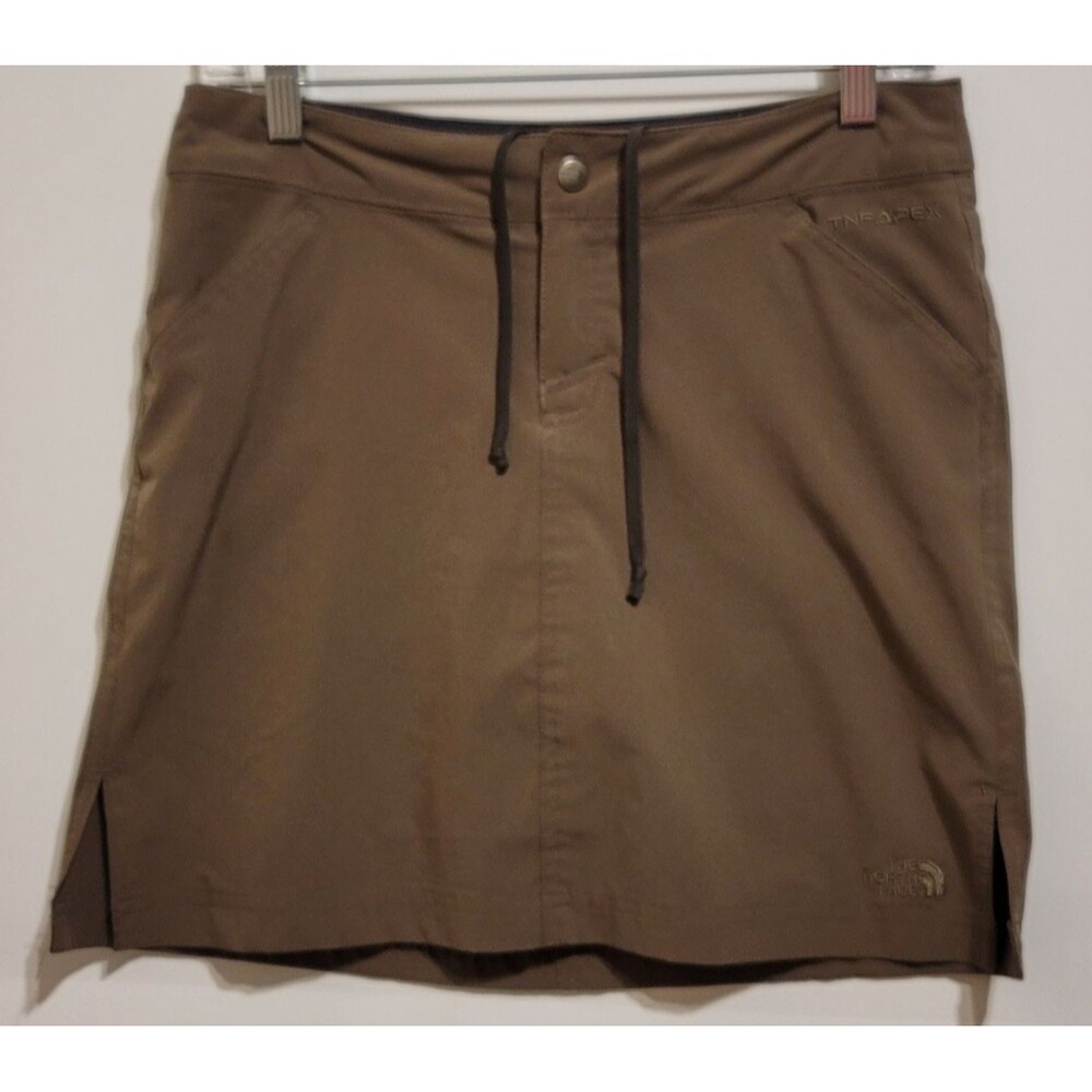 The North Face Skort Sz 2 Skirt TNF Apex Olive/Brown Hiking Outdoor Camping Golf